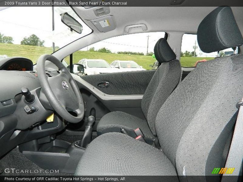 Black Sand Pearl / Dark Charcoal 2009 Toyota Yaris 3 Door Liftback