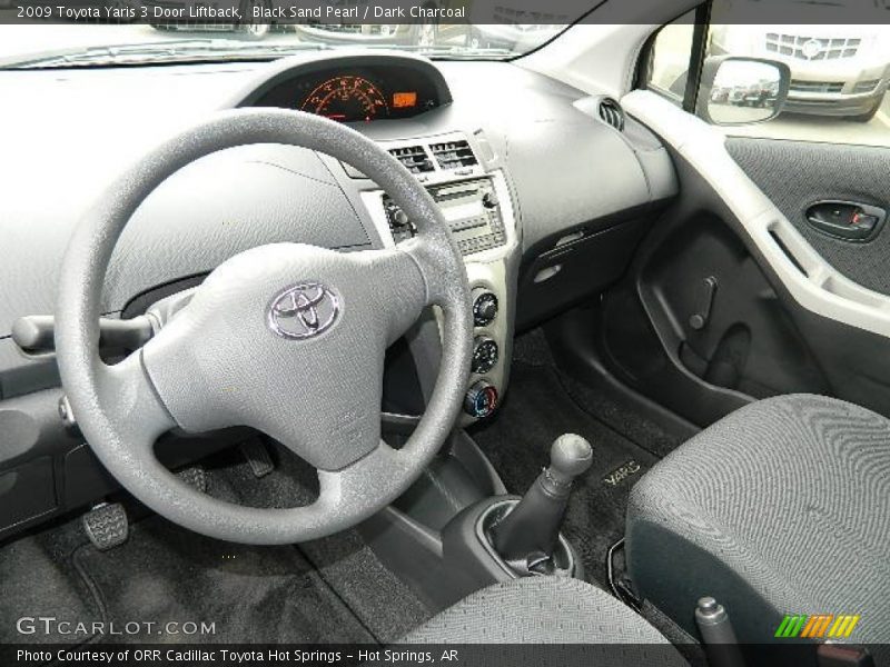 Black Sand Pearl / Dark Charcoal 2009 Toyota Yaris 3 Door Liftback