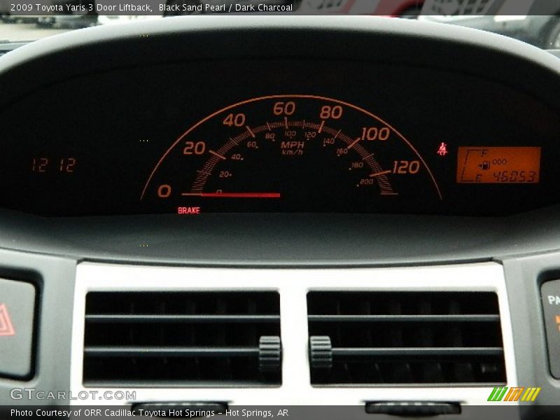 Black Sand Pearl / Dark Charcoal 2009 Toyota Yaris 3 Door Liftback