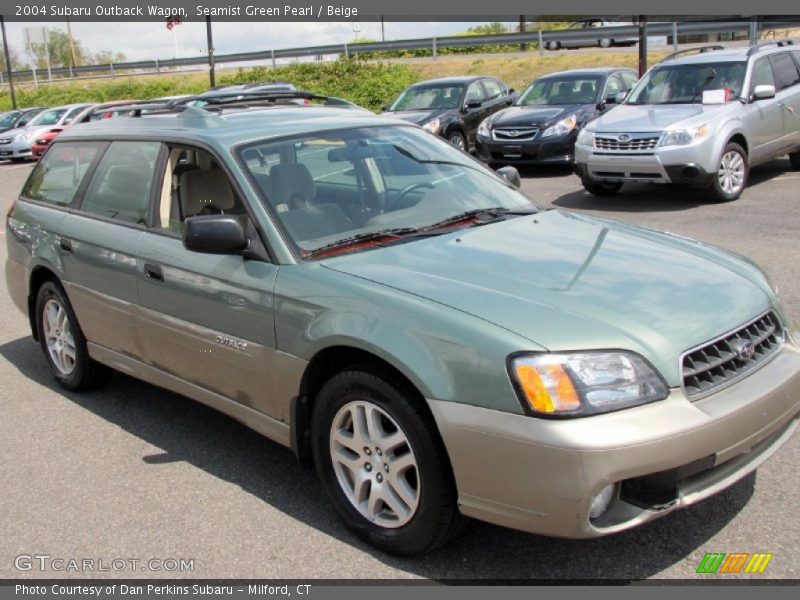 Seamist Green Pearl / Beige 2004 Subaru Outback Wagon