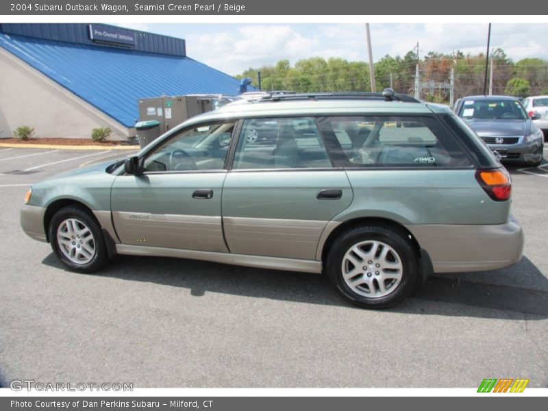 Seamist Green Pearl / Beige 2004 Subaru Outback Wagon