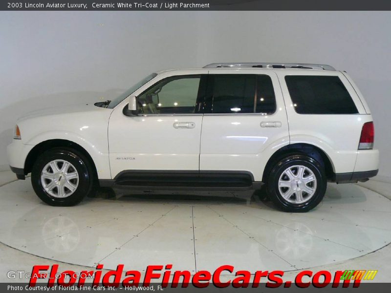 Ceramic White Tri-Coat / Light Parchment 2003 Lincoln Aviator Luxury