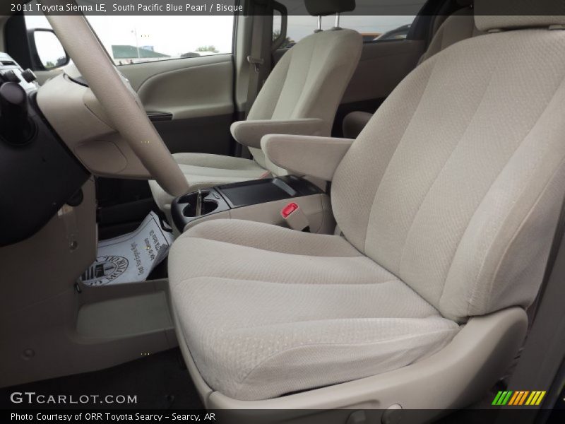 South Pacific Blue Pearl / Bisque 2011 Toyota Sienna LE