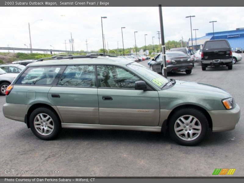 Seamist Green Pearl / Beige 2003 Subaru Outback Wagon