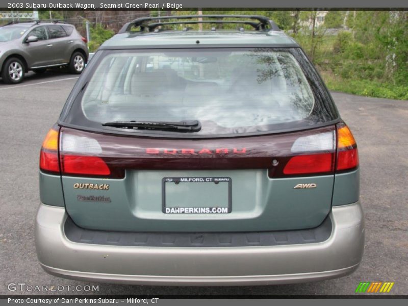 Seamist Green Pearl / Beige 2003 Subaru Outback Wagon