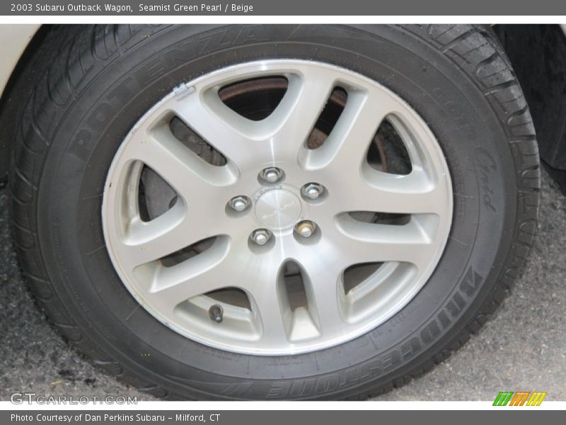 Seamist Green Pearl / Beige 2003 Subaru Outback Wagon
