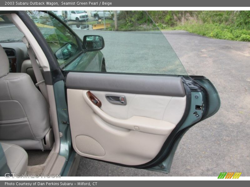 Seamist Green Pearl / Beige 2003 Subaru Outback Wagon