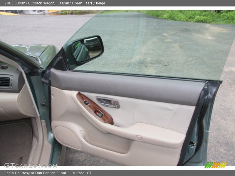 Seamist Green Pearl / Beige 2003 Subaru Outback Wagon