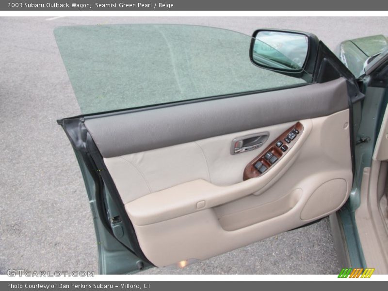 Seamist Green Pearl / Beige 2003 Subaru Outback Wagon