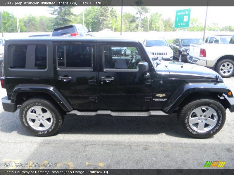 Black / Black 2012 Jeep Wrangler Unlimited Sahara 4x4