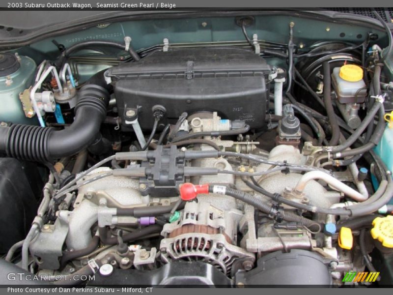 Seamist Green Pearl / Beige 2003 Subaru Outback Wagon