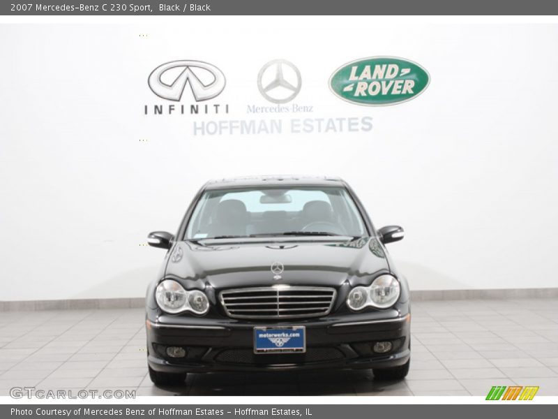 Black / Black 2007 Mercedes-Benz C 230 Sport