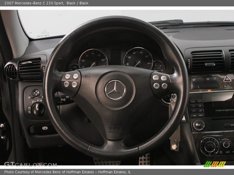 Black / Black 2007 Mercedes-Benz C 230 Sport