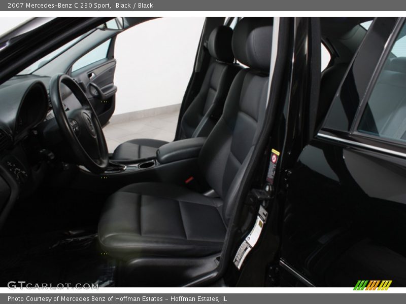 Black / Black 2007 Mercedes-Benz C 230 Sport