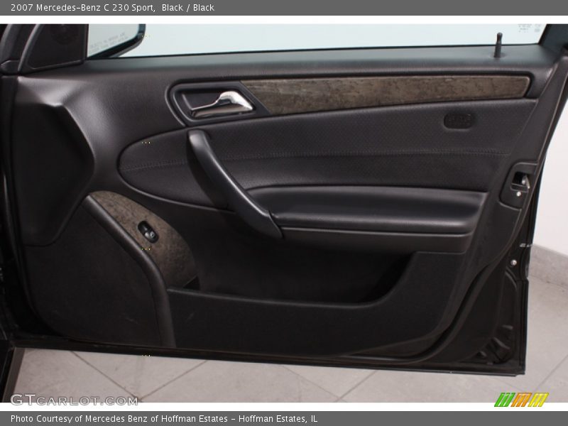 Black / Black 2007 Mercedes-Benz C 230 Sport
