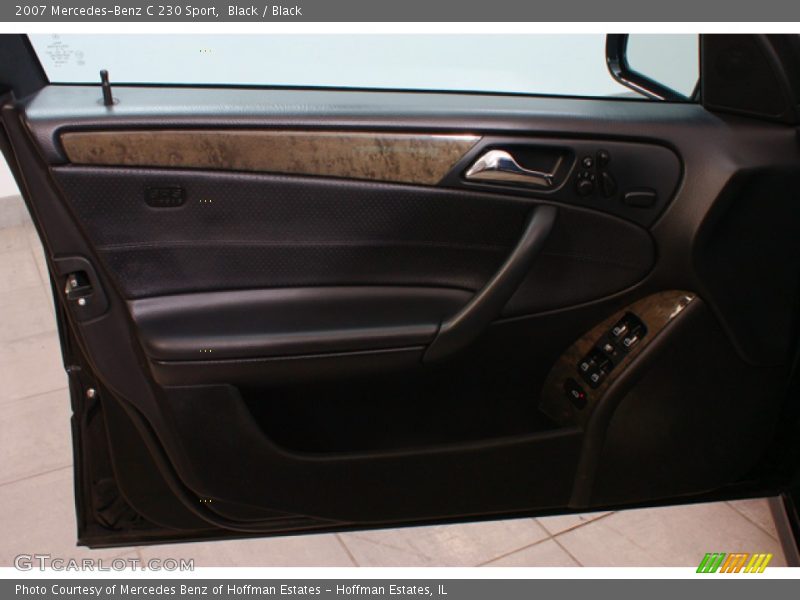 Black / Black 2007 Mercedes-Benz C 230 Sport