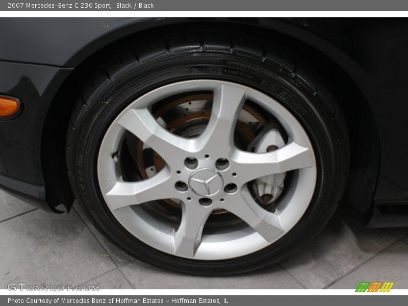 Black / Black 2007 Mercedes-Benz C 230 Sport