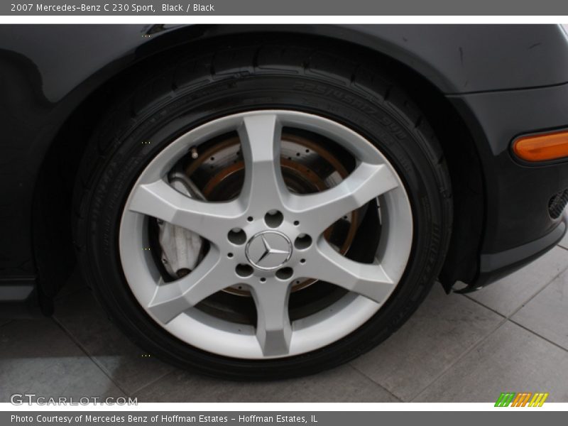 Black / Black 2007 Mercedes-Benz C 230 Sport