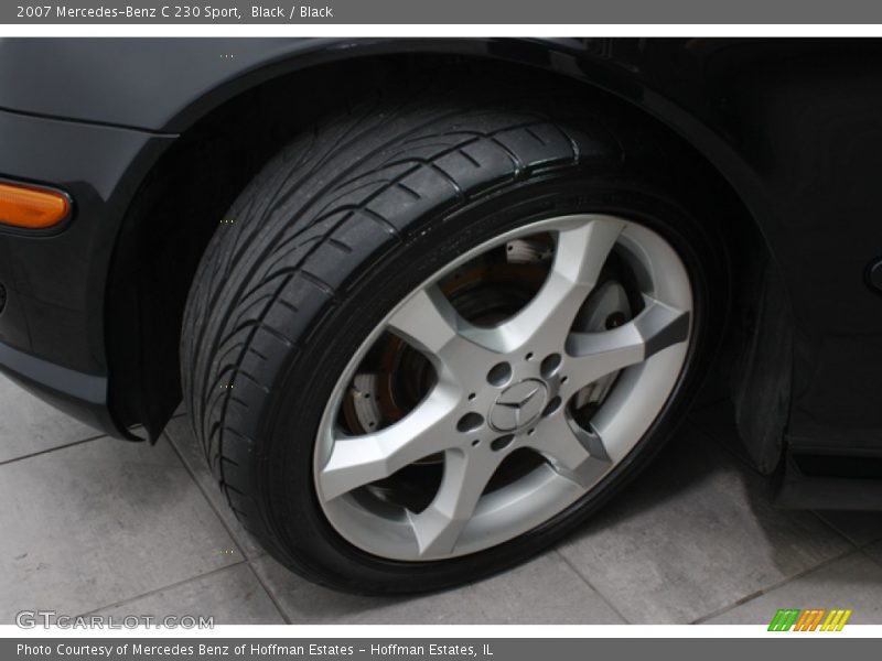 Black / Black 2007 Mercedes-Benz C 230 Sport