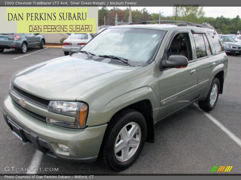 Silver Green Metallic / Medium Pewter 2003 Chevrolet TrailBlazer LTZ 4x4