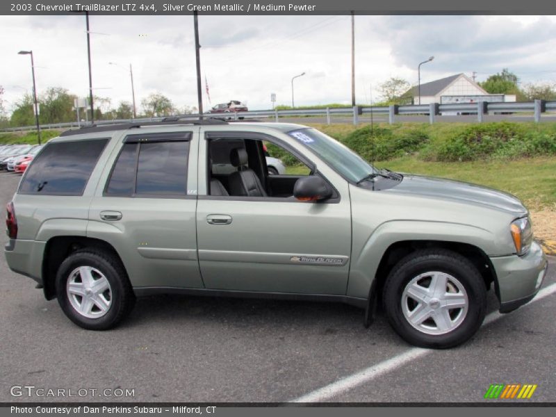 Silver Green Metallic / Medium Pewter 2003 Chevrolet TrailBlazer LTZ 4x4