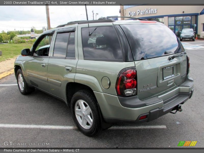 Silver Green Metallic / Medium Pewter 2003 Chevrolet TrailBlazer LTZ 4x4