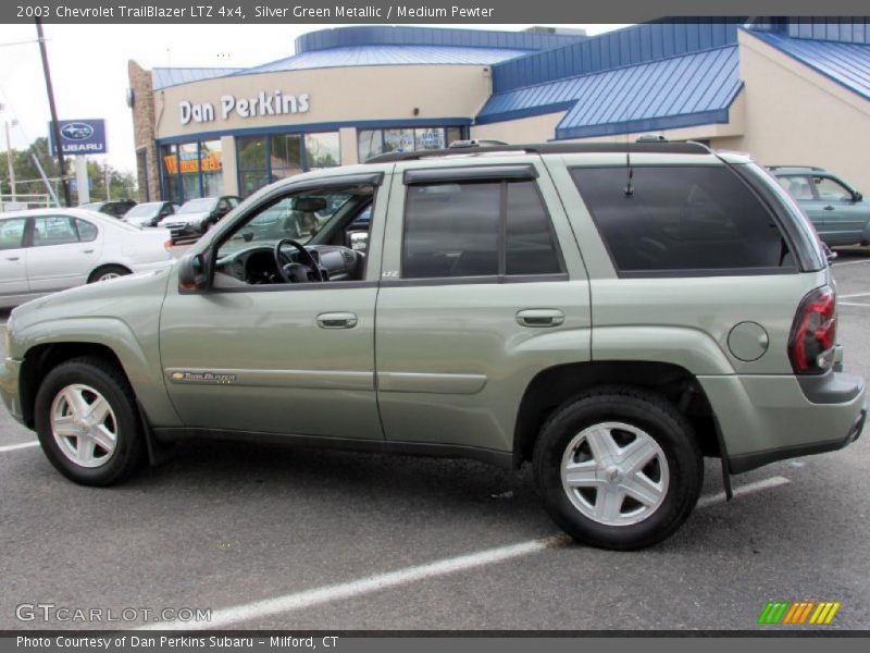 Silver Green Metallic / Medium Pewter 2003 Chevrolet TrailBlazer LTZ 4x4