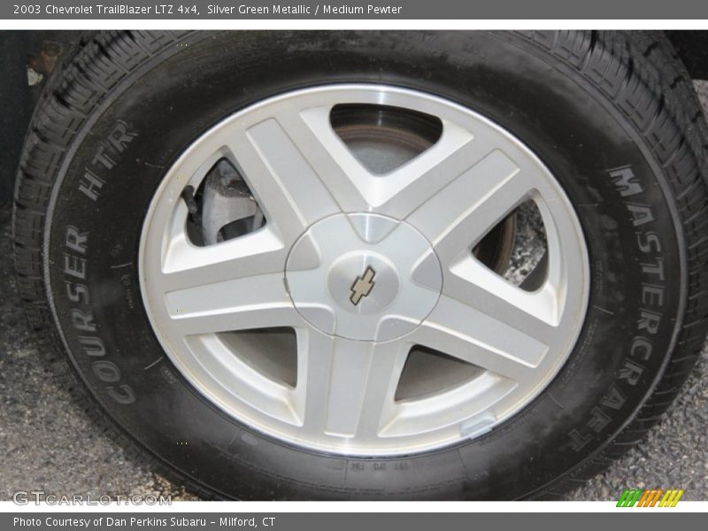 Silver Green Metallic / Medium Pewter 2003 Chevrolet TrailBlazer LTZ 4x4