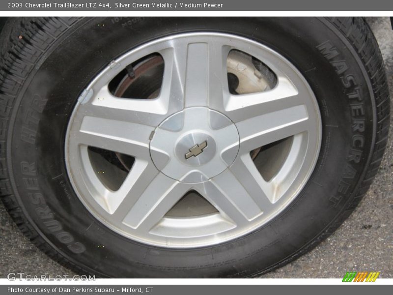 Silver Green Metallic / Medium Pewter 2003 Chevrolet TrailBlazer LTZ 4x4