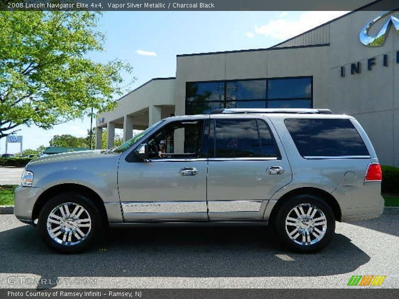 Vapor Silver Metallic / Charcoal Black 2008 Lincoln Navigator Elite 4x4