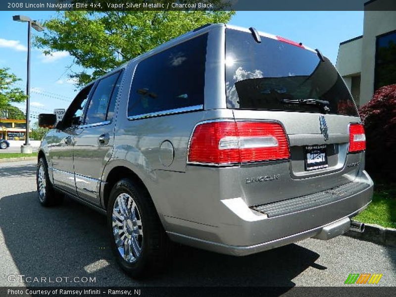 Vapor Silver Metallic / Charcoal Black 2008 Lincoln Navigator Elite 4x4
