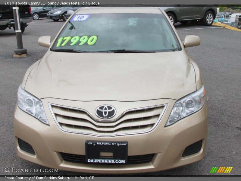Sandy Beach Metallic / Bisque 2010 Toyota Camry LE
