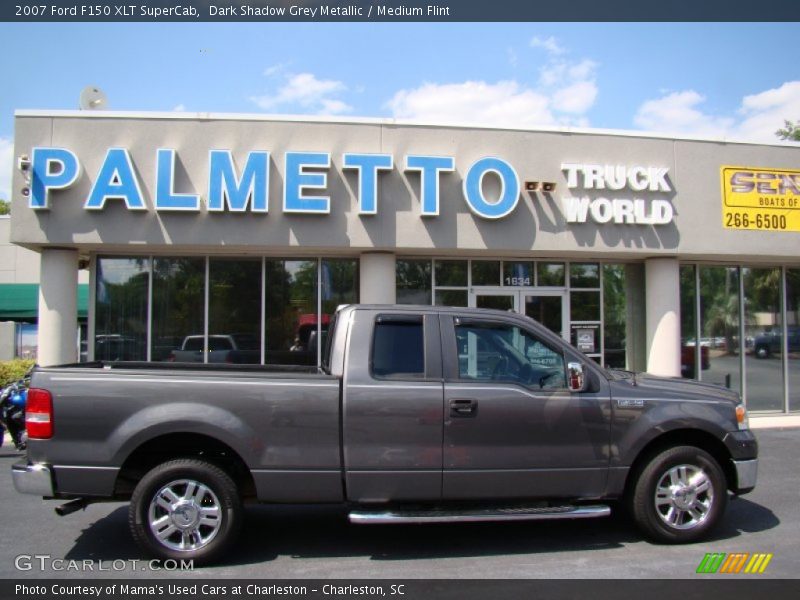 Dark Shadow Grey Metallic / Medium Flint 2007 Ford F150 XLT SuperCab