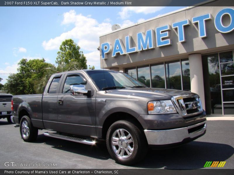 Dark Shadow Grey Metallic / Medium Flint 2007 Ford F150 XLT SuperCab