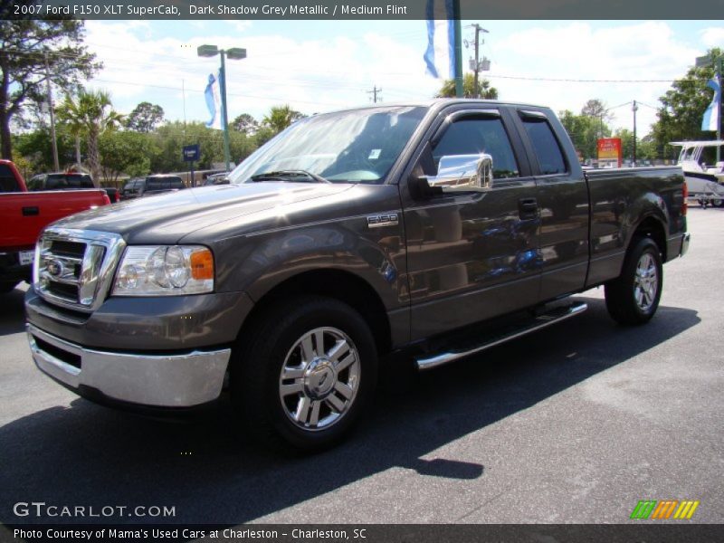 Dark Shadow Grey Metallic / Medium Flint 2007 Ford F150 XLT SuperCab