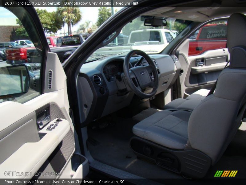 Dark Shadow Grey Metallic / Medium Flint 2007 Ford F150 XLT SuperCab