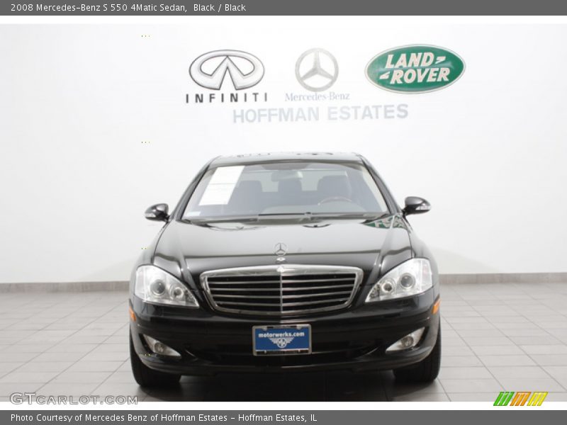 Black / Black 2008 Mercedes-Benz S 550 4Matic Sedan