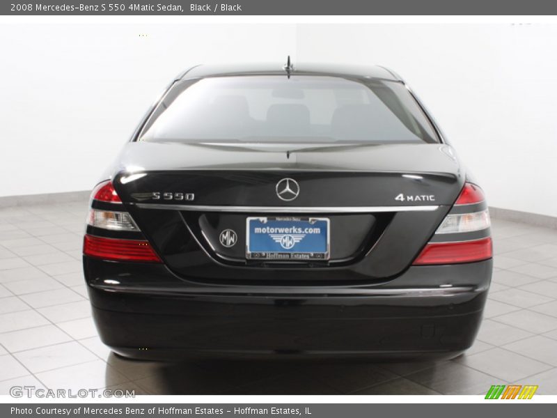 Black / Black 2008 Mercedes-Benz S 550 4Matic Sedan