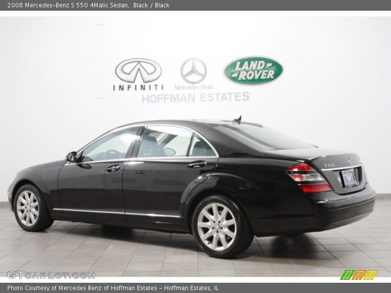 Black / Black 2008 Mercedes-Benz S 550 4Matic Sedan