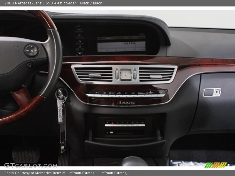 Black / Black 2008 Mercedes-Benz S 550 4Matic Sedan