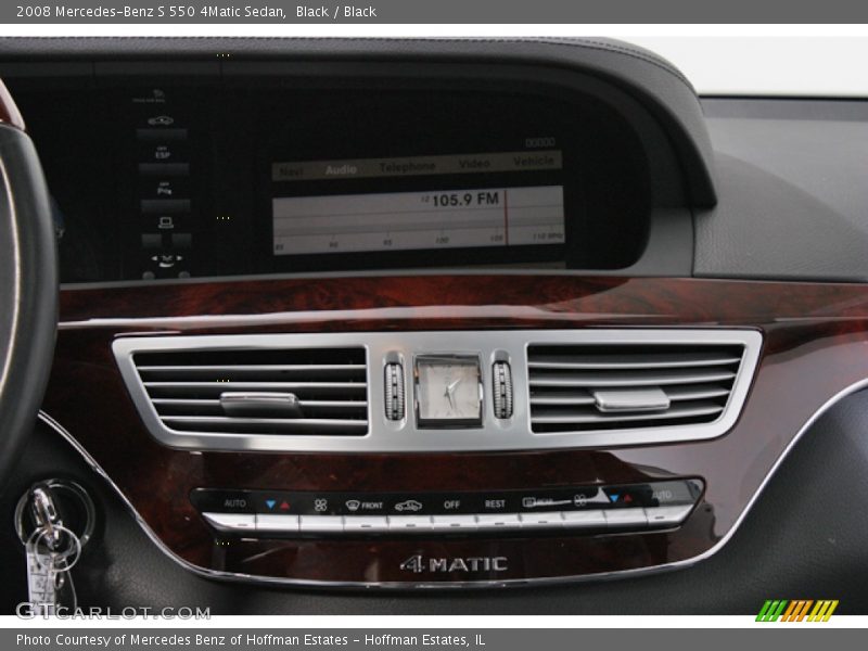 Black / Black 2008 Mercedes-Benz S 550 4Matic Sedan