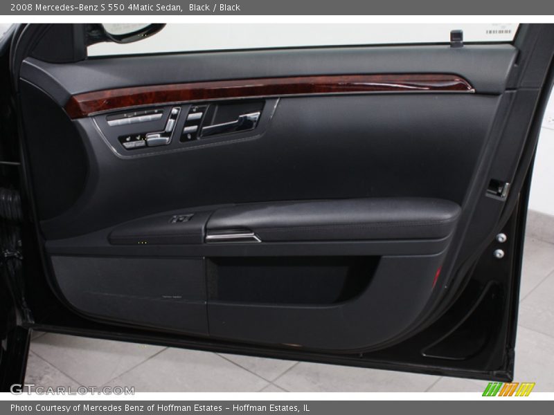 Black / Black 2008 Mercedes-Benz S 550 4Matic Sedan