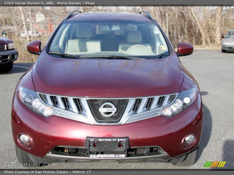 Merlot Metallic / Beige 2009 Nissan Murano SL AWD