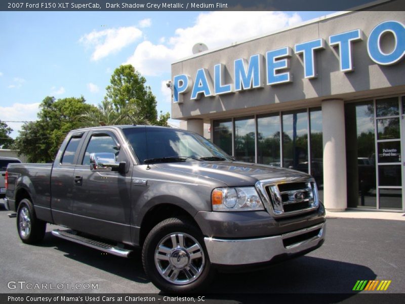 Dark Shadow Grey Metallic / Medium Flint 2007 Ford F150 XLT SuperCab