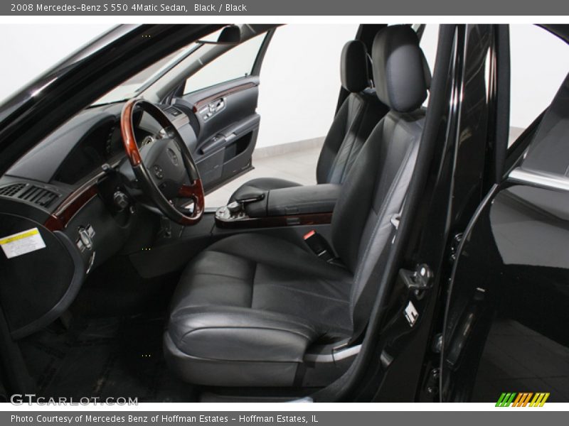 Black / Black 2008 Mercedes-Benz S 550 4Matic Sedan