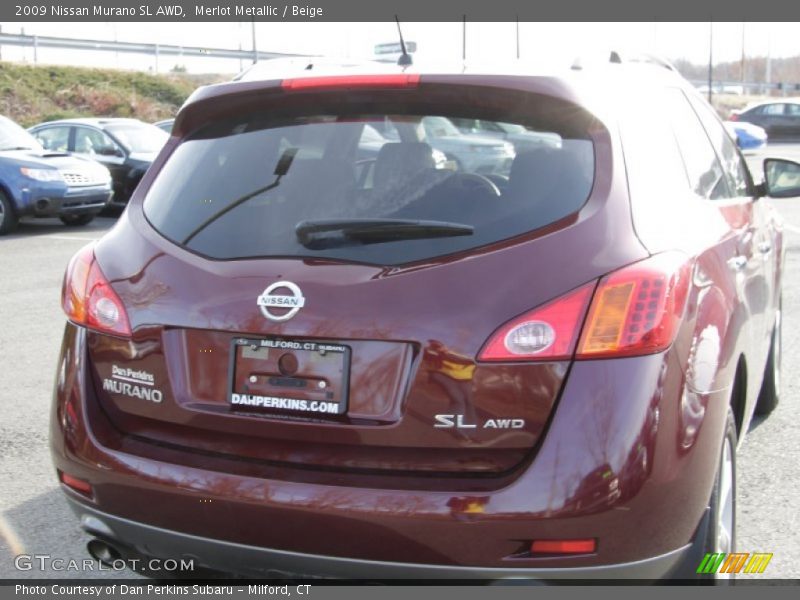 Merlot Metallic / Beige 2009 Nissan Murano SL AWD