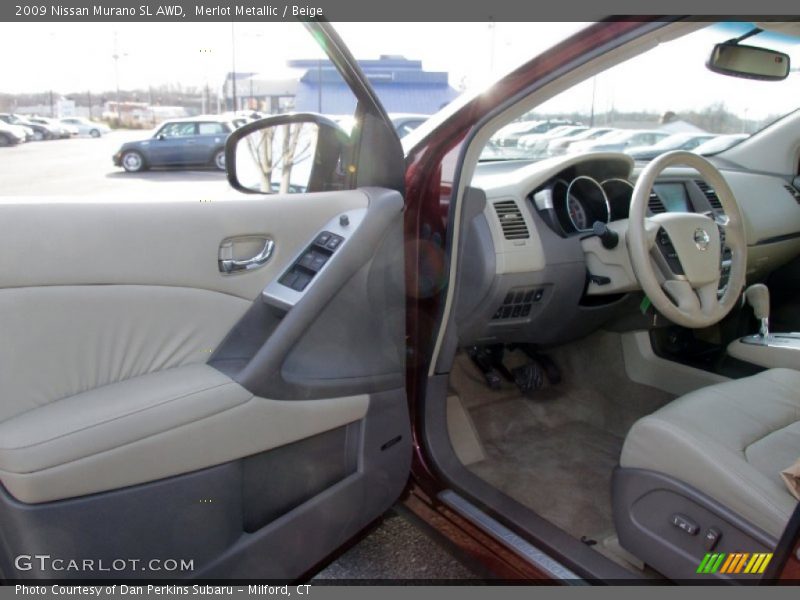 Merlot Metallic / Beige 2009 Nissan Murano SL AWD