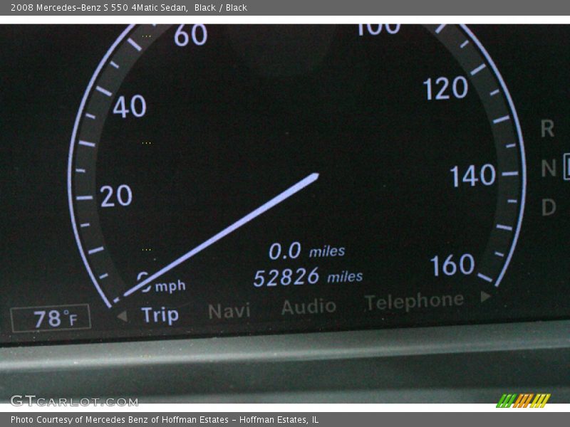 Black / Black 2008 Mercedes-Benz S 550 4Matic Sedan