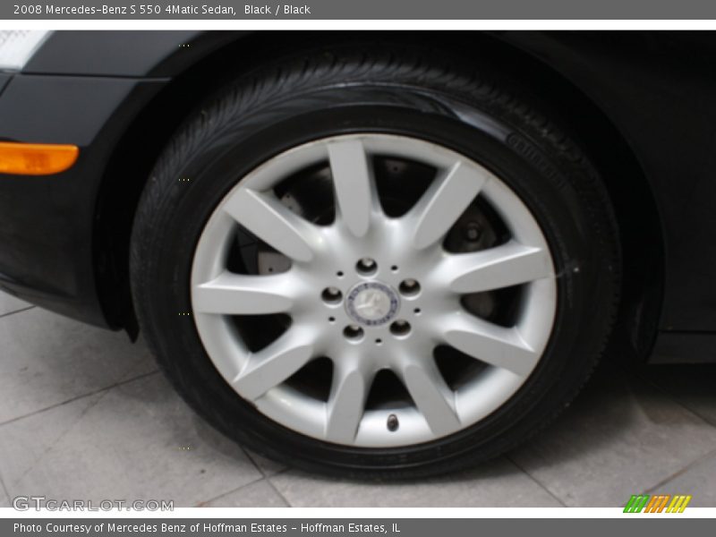 Black / Black 2008 Mercedes-Benz S 550 4Matic Sedan