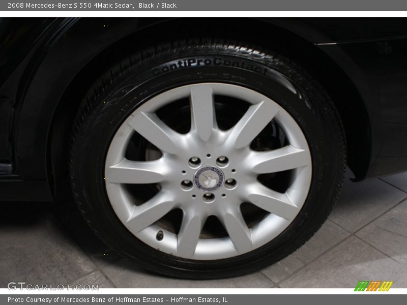 Black / Black 2008 Mercedes-Benz S 550 4Matic Sedan
